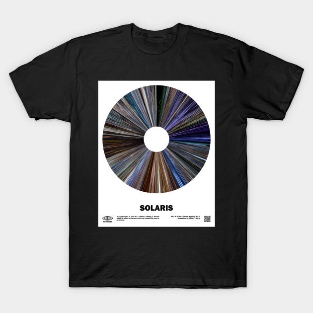 minimal_Solaris Warp Barcode Movie T-Shirt by silver-light